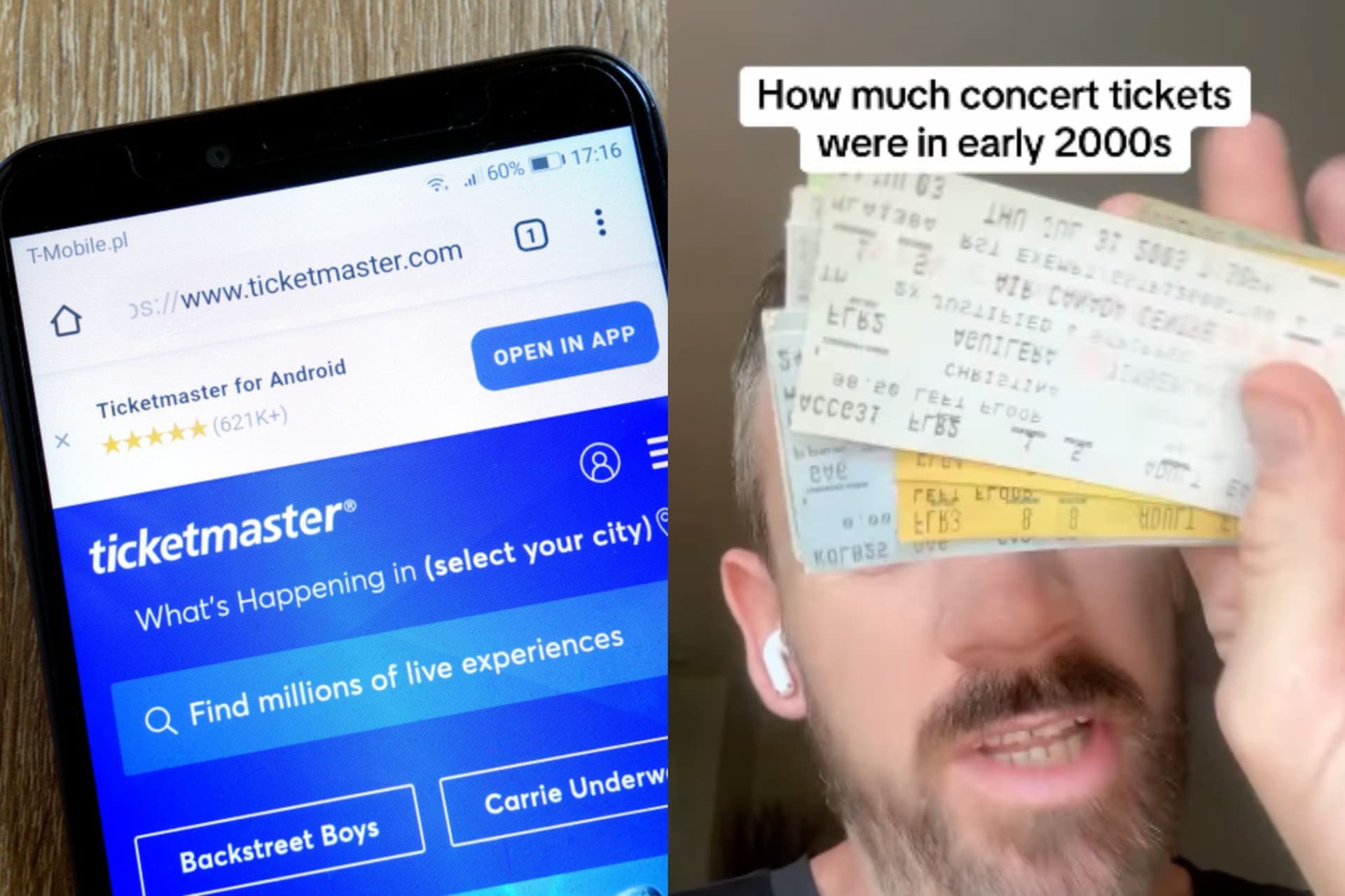 2000년대 Ticketmaster 콘서트 티켓 가격, 지금과 비교하면 놀라울 정도로 저렴했어!-이미지