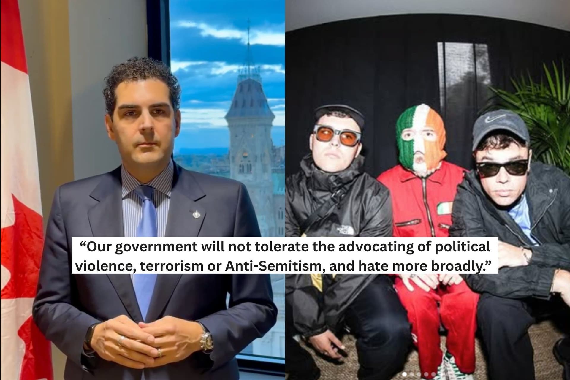 아일랜드 랩 그룹 Kneecap, 캐나다 입국 금지에 법적 대응 나서-이미지