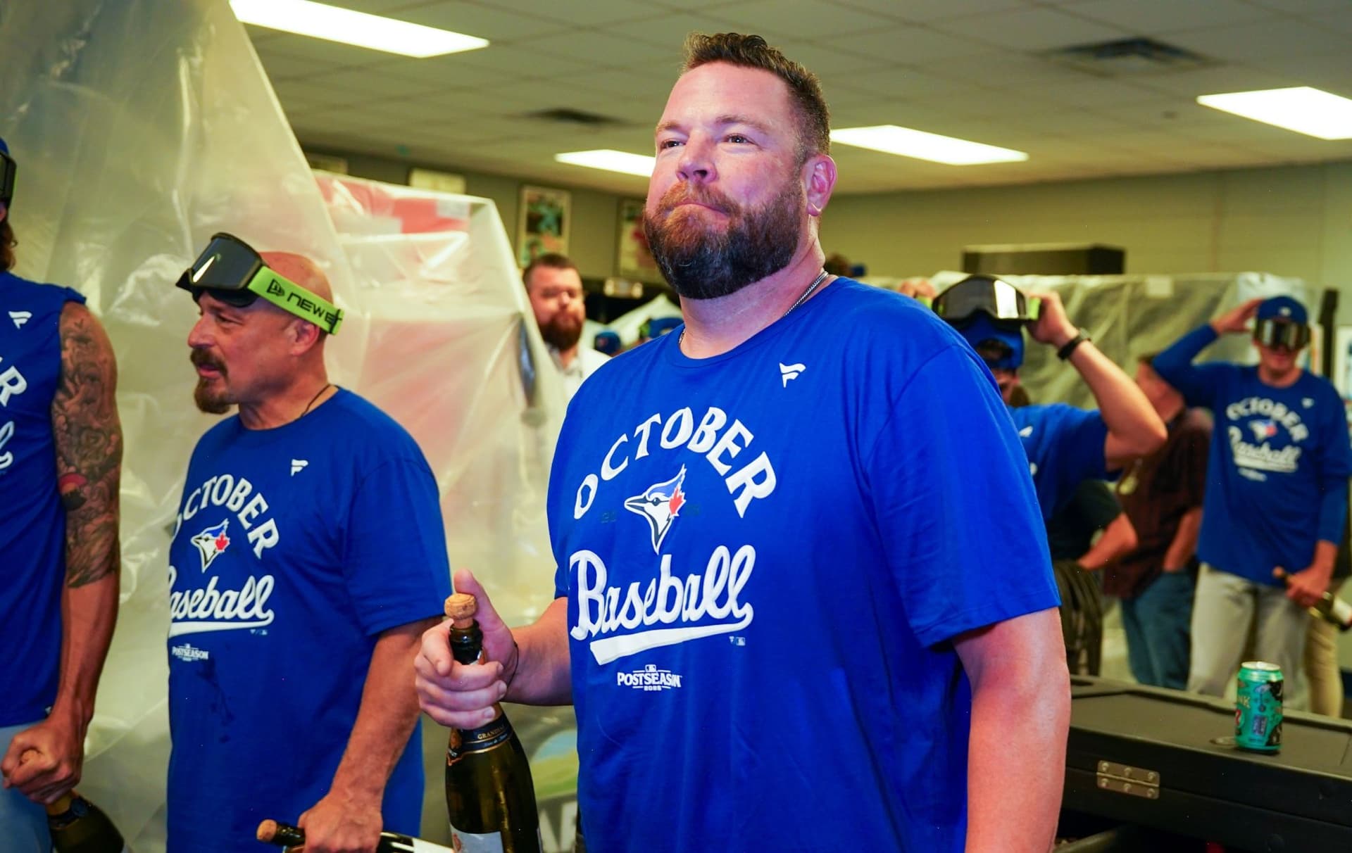 John Schneider의 감동 연설, Toronto Blue Jays의 AL 동부지구 우승을 이끌다-이미지