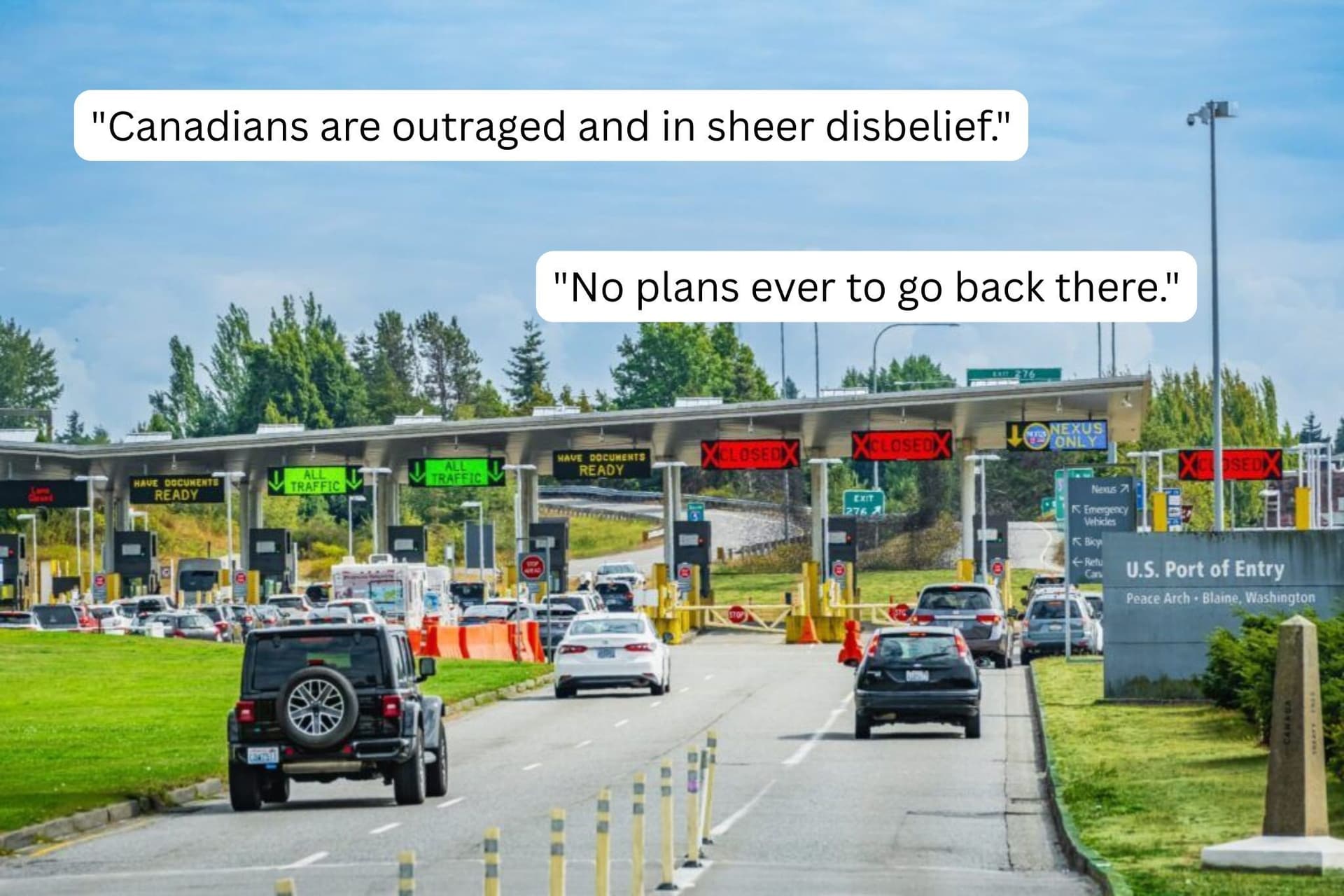 더 이상은 안 된다! BC 주민들이 미국 여행을 피하는 이유-이미지