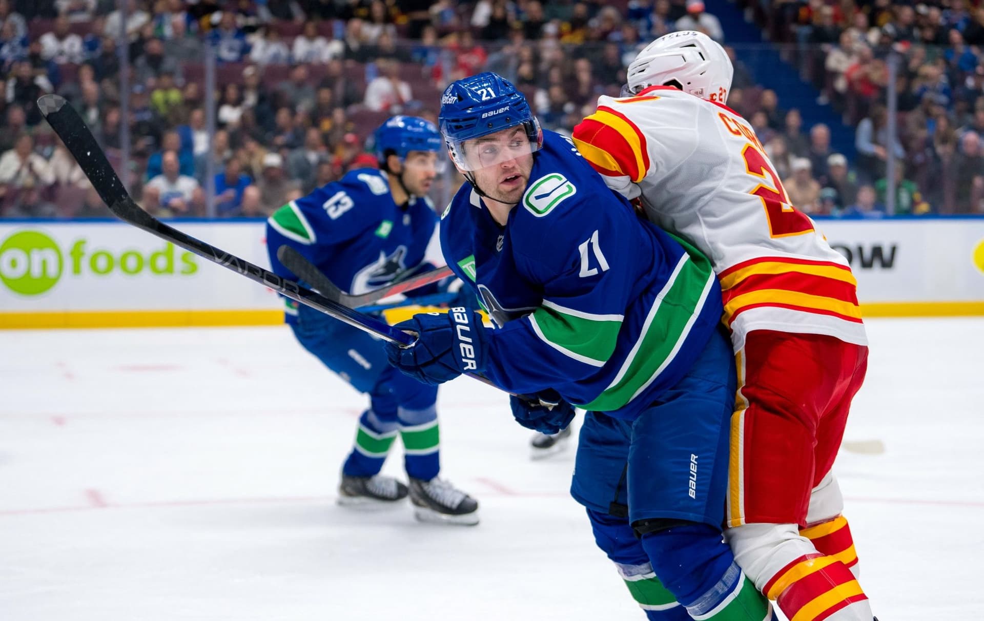 밴쿠버 캐넉스 vs 캘거리 플레임스, 오늘 밤 무료 생중계로 만나요!-이미지