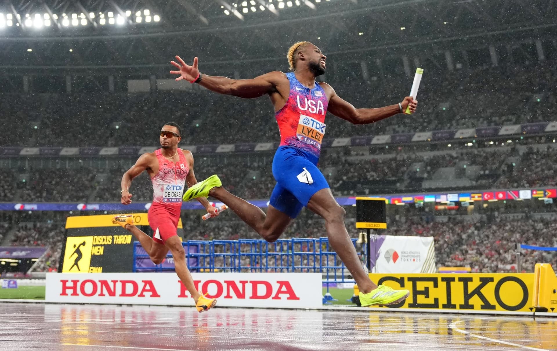 미국 스프린터 노아 라일스, 다시 불을 지피는 캐나다 향한 도발 발언-이미지