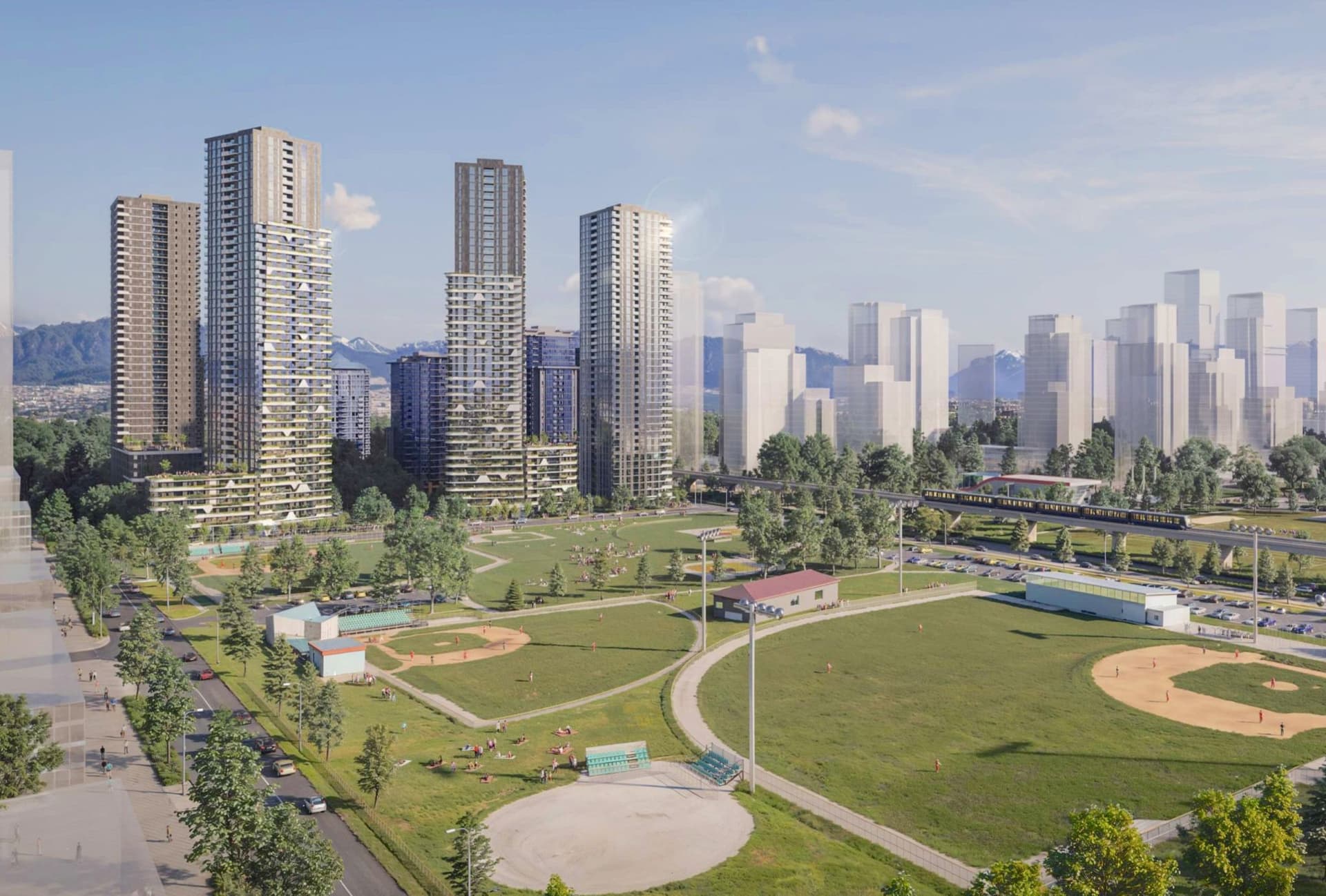 Surrey, 1,800가구 대규모 렌탈 주택 단지 Gateway 스카이트레인 역 인근에 조성-이미지