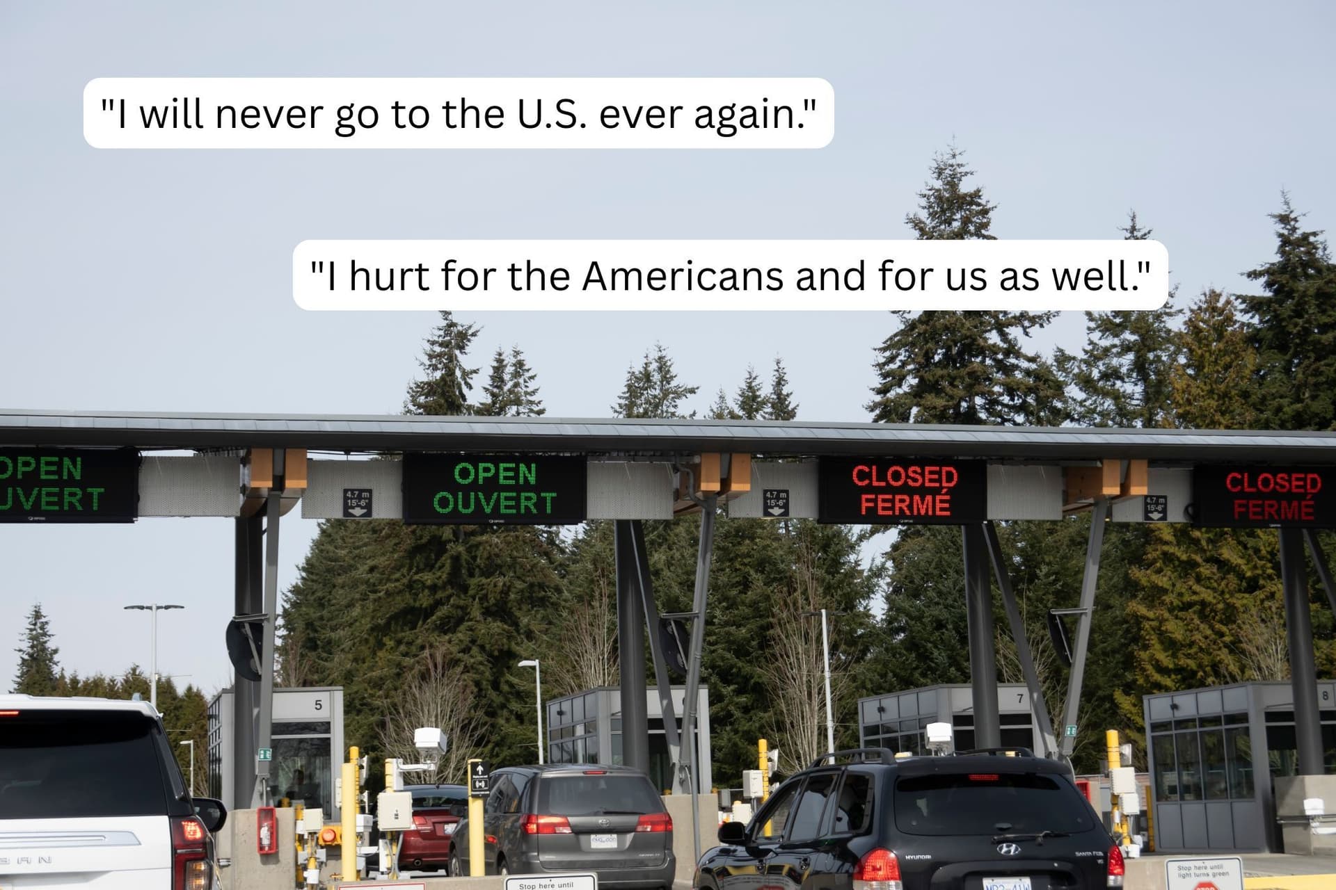 B.C. 거주자들의 미국 여행 보이콧, 여전히 뜨거운 반응 이어져-이미지