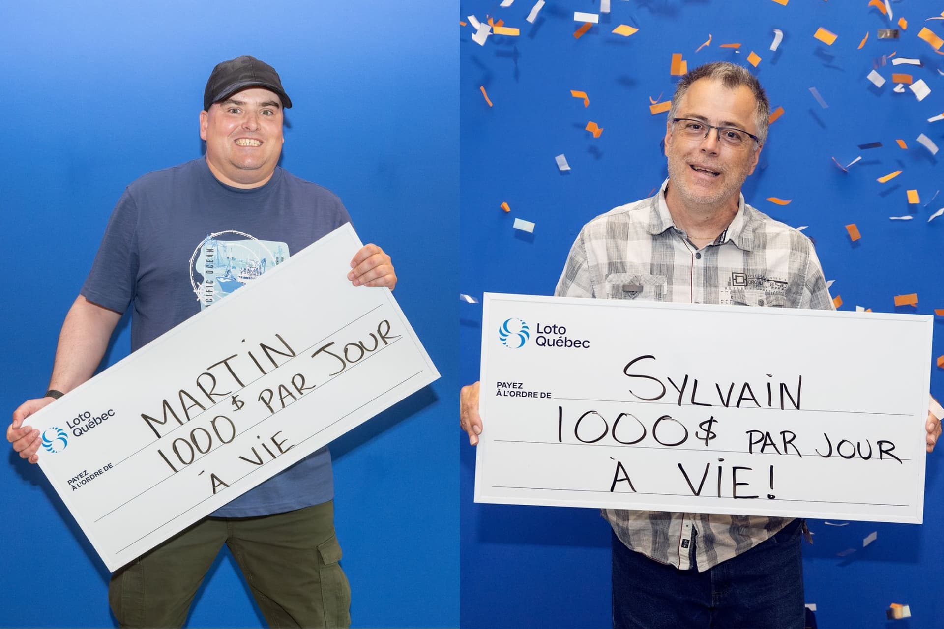 캐나다 복권 당첨자 2명, 평생 매일 $1,000의 행운을 안다-이미지