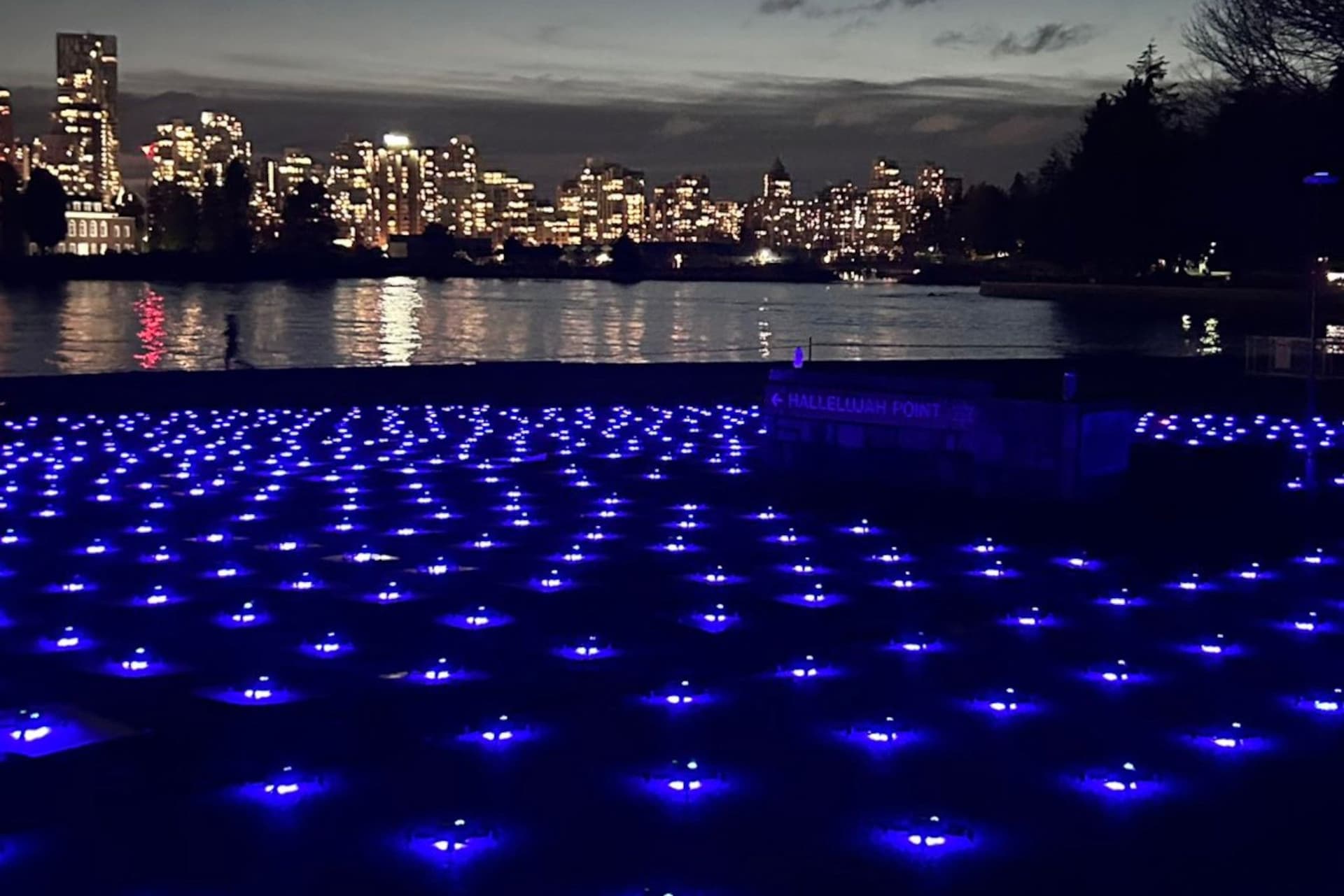 밴쿠버 상공을 수백 대의 드론이 수놓는다, 오늘 밤 특별한 쇼가 열려-이미지