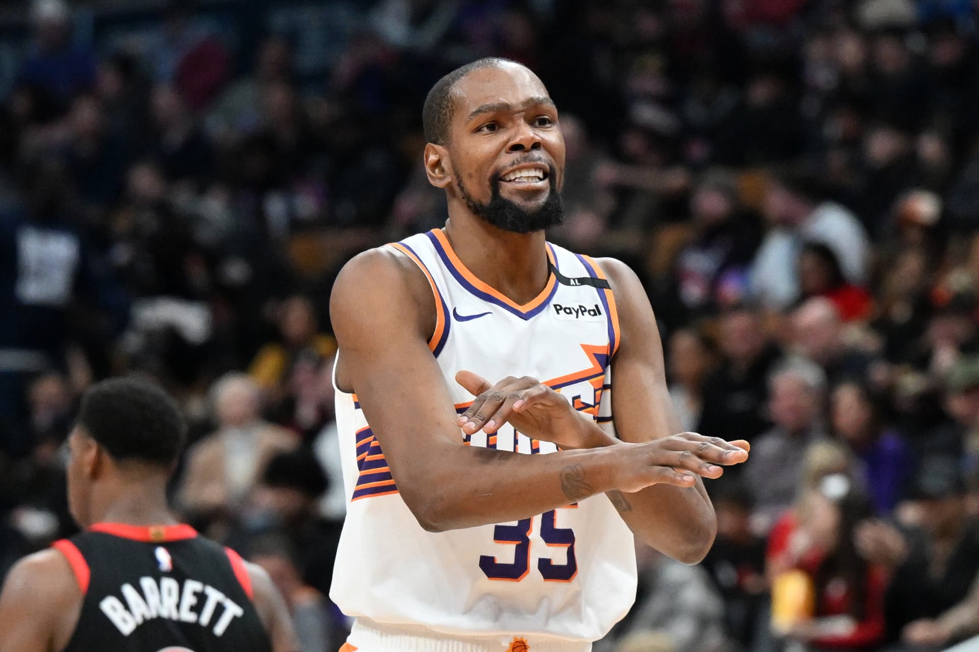 Kevin Durant, '토론토 랩터스' 트레이드 루머에 직접 입 열어-이미지