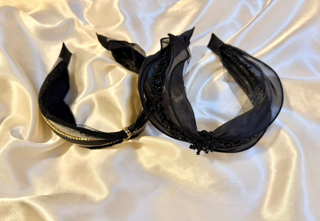 핸드메이드-머리띠-라인스톤-머리끈-한국에서-온-제품들-싸게-팝니다-IORwZ-이미지