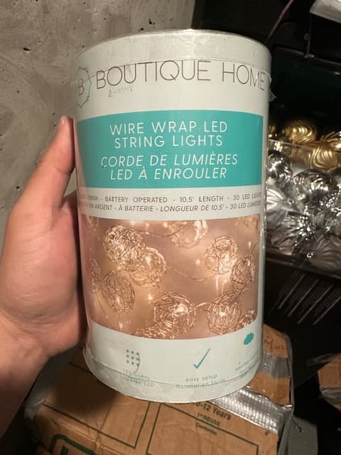 WIRE-WRAP-LED-STRING-LIGHT-개당-10불-4개-있습니다-FZMY6-이미지