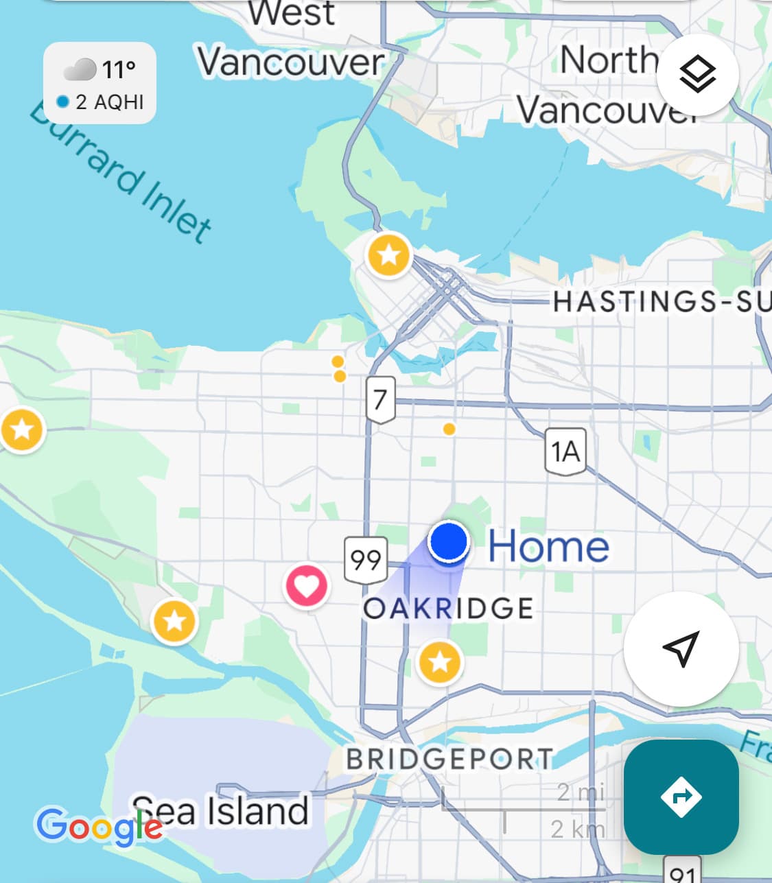 1월부터~(Oakridge-41st Ave Skytrain)밴쿠버 웨스트 All furnished 썸네일