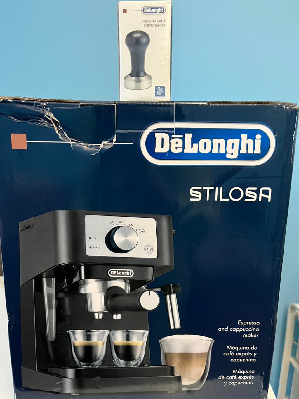 새제품-드롱기-반자동-에스프레소-머신Stilosa-EC260-BK-coffee-temper-GScVN-이미지