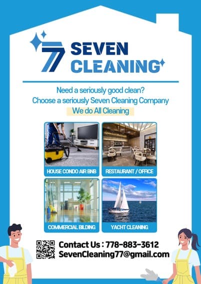 SevenCleaning LTD 에서 구인합니다 ^^-이미지