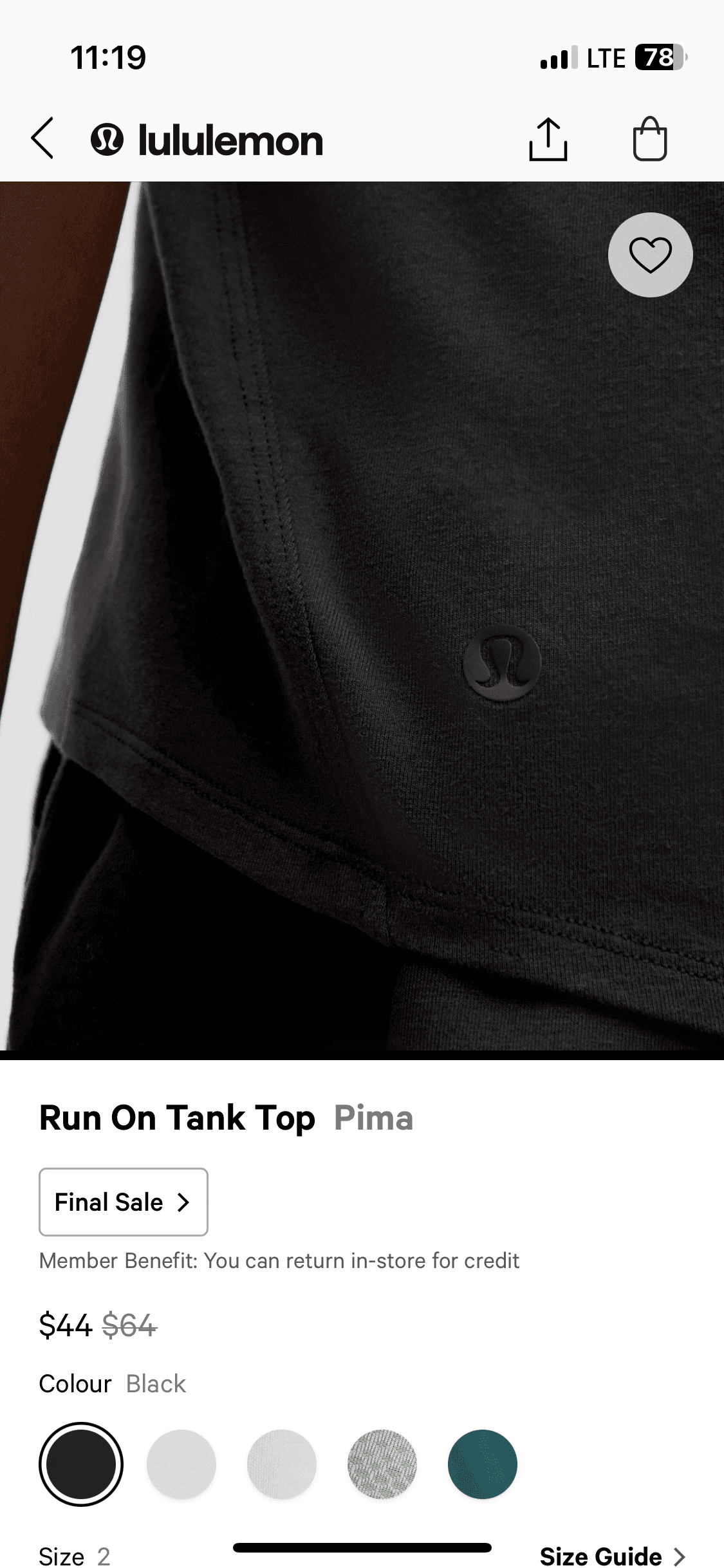 Lululemon-러닝-탱크-탑-새상품-사이즈2-20-nNOLH-이미지