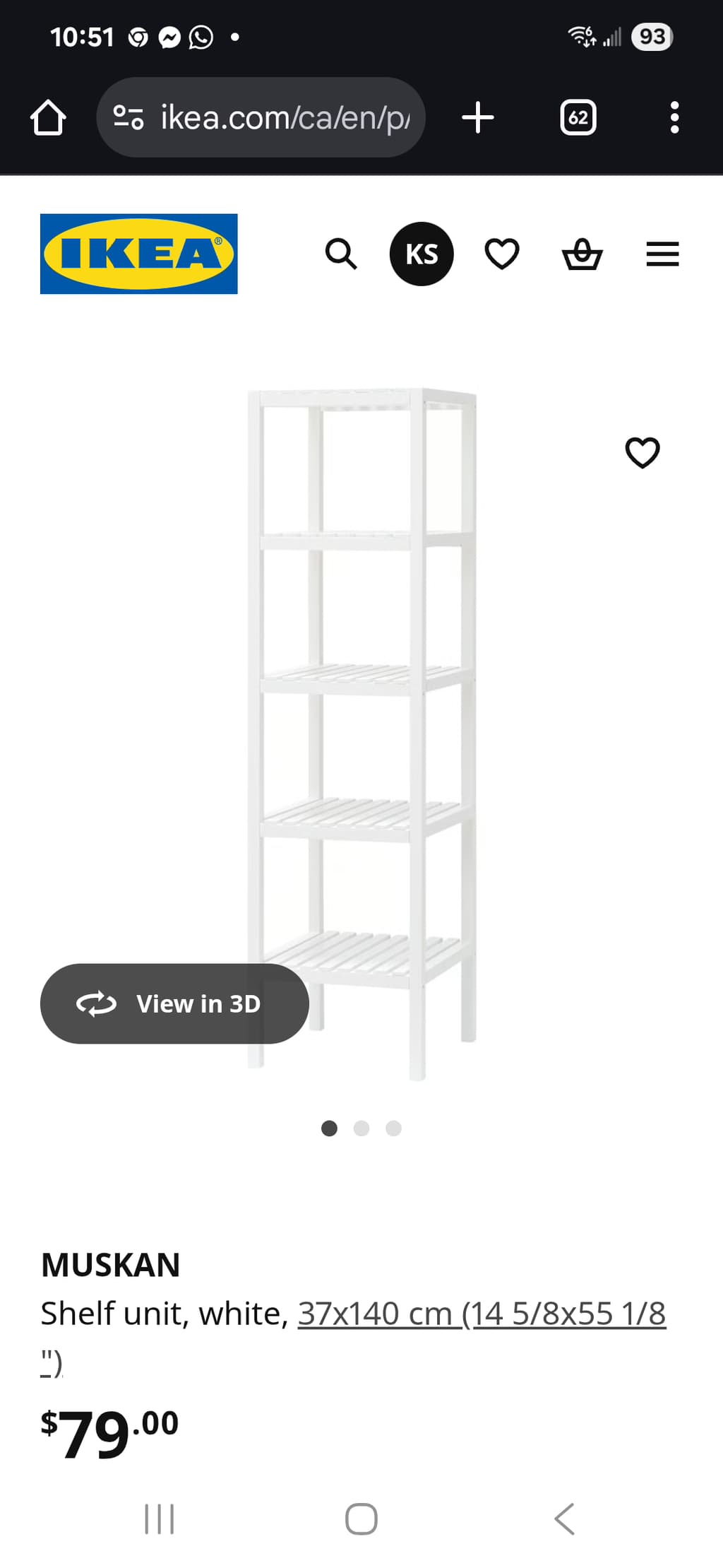 아이키아-흰선반-팝니다30불-sg61r-이미지