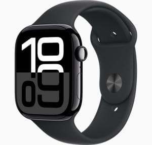 Apple-Watch-Series-10-GPS-46mm-Jet-Black-Aluminium-Case-Black-Sport-Band-ML-4nVvu-이미지