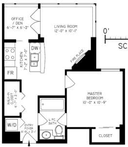 다운타운 1bd 렌트 550sqf 썸네일